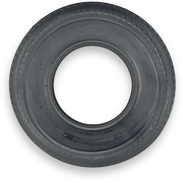 Rubbermaster G78-14 ST215/75D14 Highway Rib 6 Ply Tubeless High Speed Trailer Tire 489228 - main